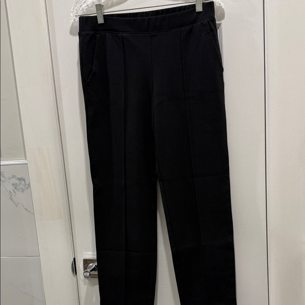 J Crew Black Pintuck Sweatpants